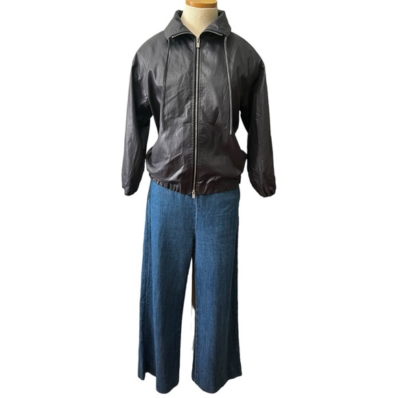 Theory "Kohli" Lightweight Zip Front Bomber Jacket- Petite - Picture 4 of 12